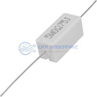 RX27-1 0.75 Ом 5W 5% / SQP5 фото RX27-1 0.75 Ом 5W 5% / SQP5